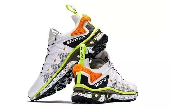 Кроссовки XT-Rush унисекс с низким верхом, белые/черные/желтые/оранжевые Salomon