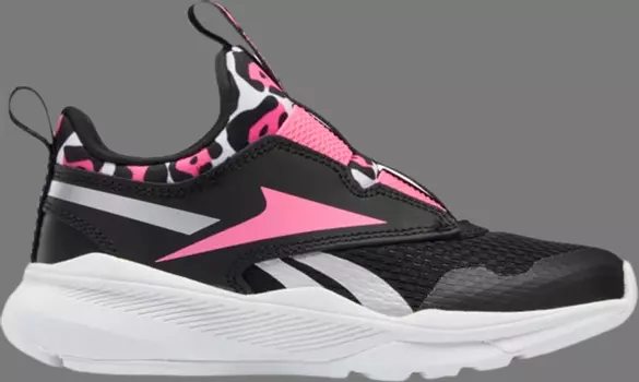Кроссовки xt sprinter slip-on little kid 'black true pink' Reebok, черный