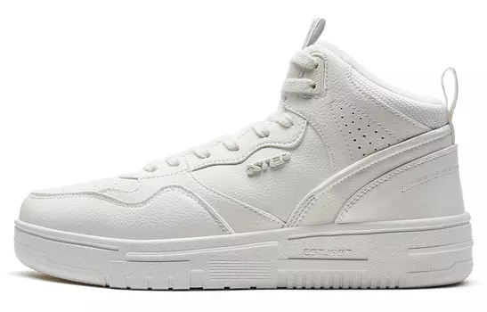 Кроссовки XTEP Alfalfa White Skateboarding Shoes Men High-top Sail White, белый