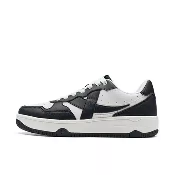 Кроссовки XTEP Alfalfa White Skateboarding Shoes Men Low-top Black/White, черный/белый