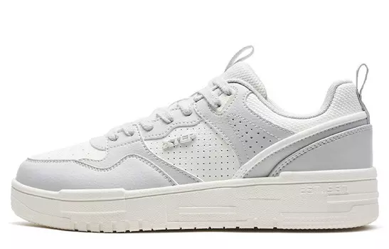 Кроссовки XTEP Alfalfa White Skateboarding Shoes Women's Low-top Moon Lime / Sail White, белый