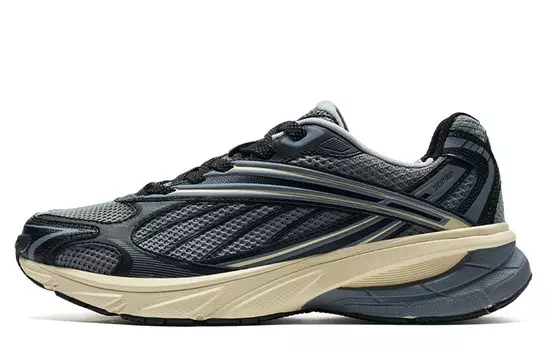 Кроссовки XTEP Basque Lifestyle Shoes Men Low-top Smoky/black, черный