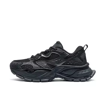 Кроссовки XTEP Basque Lifestyle Shoes Women's Low-top Black/Coal Black, черный