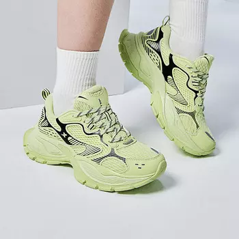 Кроссовки XTEP Basque Lifestyle Shoes Women's Low-top Matcha Light Green, зеленый