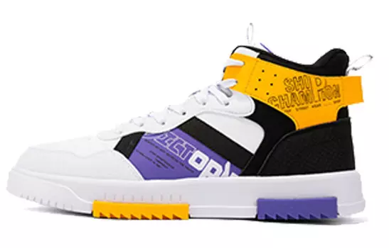 Кроссовки Xtep, белые/черные/тропические желтые