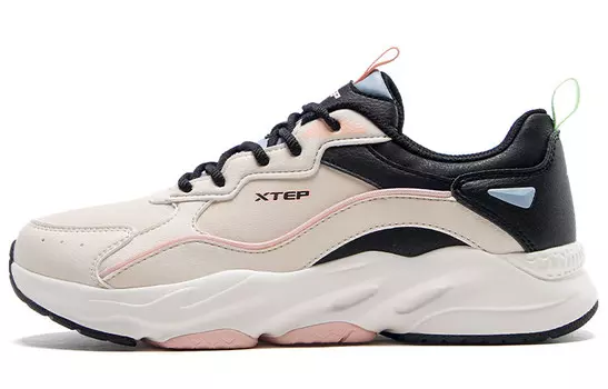 Кроссовки XTEP Casual Shoes Women's Low-Top Milk Tea White/Black
