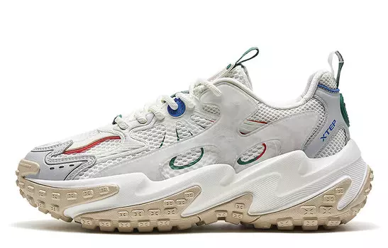 Кроссовки XTEP Chunky Sneakers Men Low-top White/Gray, белый/серый