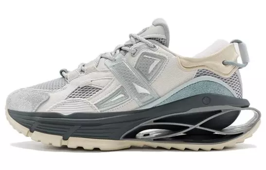 Кроссовки XTEP Chunky Sneakers Men Low-top Gray, серый