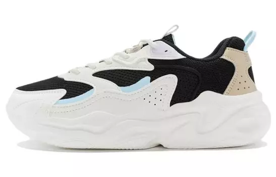 Кроссовки XTEP Chunky Sneakers Women's Low-top, черный/белый