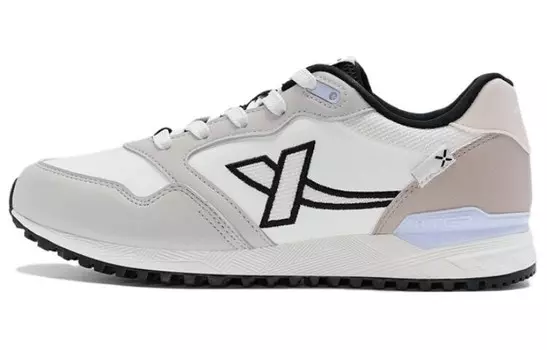 Кроссовки XTEP Classic 80 Lifestyle Shoes Women's Low-top Pigeon Grey/sail White/brown-pink, белый