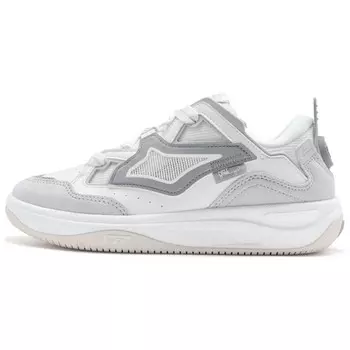 Кроссовки XTEP Kailang Skateboarding Shoes Women's Low-top Gray/White, серый/белый