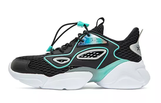 Кроссовки XTEP Kids Lifestyle Shoes GS Low-top Black/Aurora Green