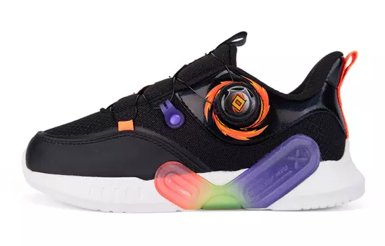 Кроссовки XTEP Kids Lifestyle Shoes GS Low-top Black/Orange/Purple