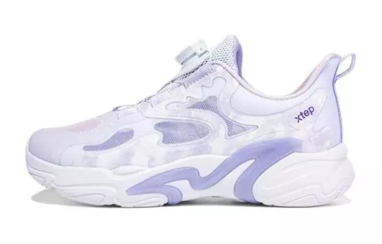 Кроссовки XTEP Kids Lifestyle Shoes GS Low-top New White/snow Cyan, голубой