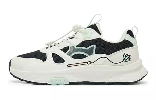 Кроссовки XTEP Kids Lifestyle Shoes GS Low-top Black/White/Green