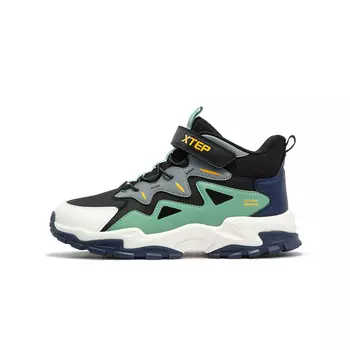 Кроссовки XTEP Kids Lifestyle Shoes GS Mid-top Black/jade Green, зеленый