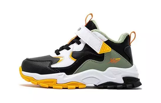 Кроссовки XTEP Kids Lifestyle Shoes PS Low-top Coal Black/sail White/beige, черный