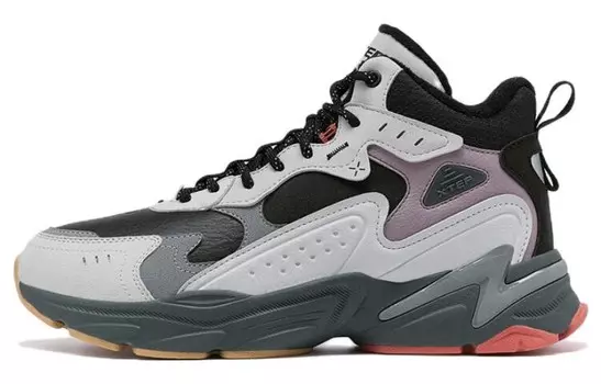 Кроссовки Xtep Lifestyle High-top, черный/серый