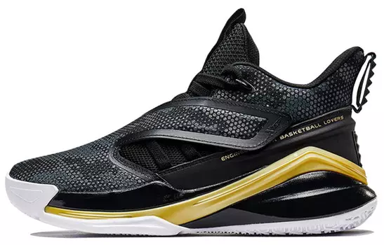 Кроссовки Xtep Lifestyle High-top, черный/золотистый