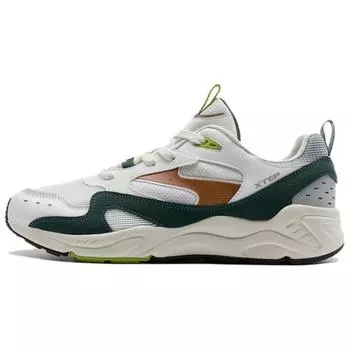 Кроссовки XTEP Lifestyle Shoes Men Low-top White-green-brown, коричневый