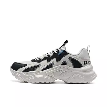 Кроссовки XTEP Lifestyle Shoes Men Low-top White Sand Gray/black, белый/черный