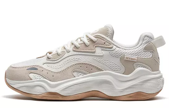 Кроссовки XTEP Lifestyle Shoes Men Low-top Sail White/fragrant Grey, белый