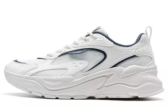 Кроссовки XTEP Lifestyle Shoes Men Low-top Sail White/dark Blue, белый/темно-синий