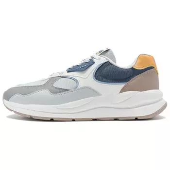 Кроссовки XTEP Lifestyle Shoes Men Low-top Gray/White/Blue, серый/белый/синий