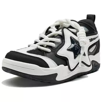 Кроссовки XTEP Lifestyle Shoes Women's Low-top Black/White, черный/белый