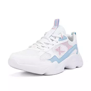 Кроссовки XTEP Lifestyle Shoes Women's Low-top Blue/White/Pink, белый/голубой