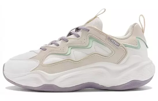Кроссовки XTEP Lifestyle Shoes Women's Low-top, белый/фиолетовый