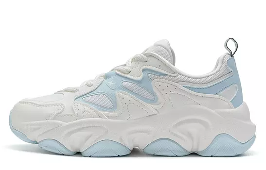 Кроссовки XTEP Lifestyle Shoes Women's Low-top Sail White/cloud Blue, белый/голубой