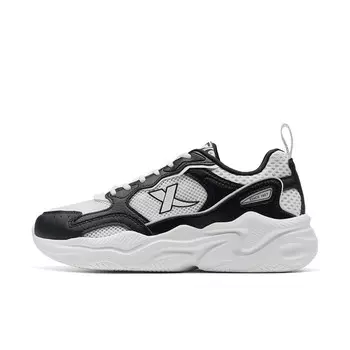 Кроссовки XTEP Lifestyle Shoes Women's Low-top Black/White, черный/белый