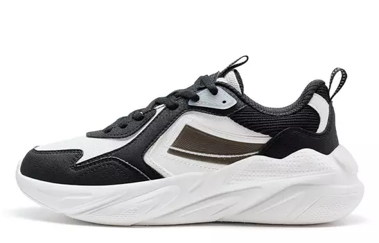 Кроссовки XTEP Lifestyle Shoes Women's Low-top Black/White, черный/белый