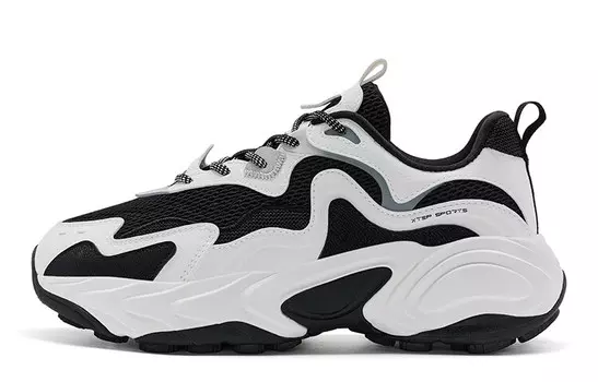 Кроссовки XTEP Lifestyle Shoes Women's Low-top Black/White, черный/белый