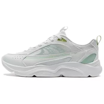 Кроссовки XTEP Lifestyle Shoes Women's Low-top Sail White/Light Fruit Green/Clear Smoke Green, белый/зеленый