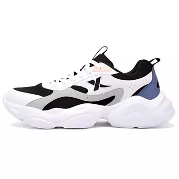 Кроссовки XTEP Lifestyle Shoes Women's Low-top White/Bright Concord/Aquamarine/Black, белый/черный