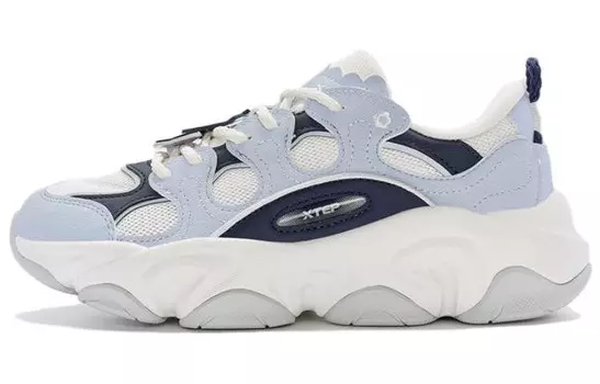 Кроссовки XTEP Lifestyle Shoes Women's Low-top White/Blue, синий