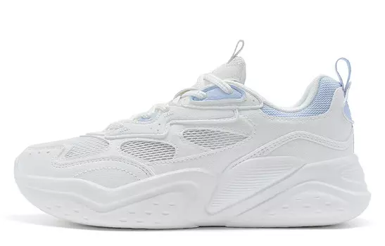 Кроссовки XTEP Lifestyle Shoes Women's Low-top Sail White/Calm Blue, белый/синий