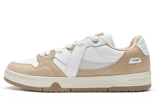 Кроссовки XTEP MAXX1.0 Skateboarding Shoes Men Low-top Paper Brown/sail White, коричневый