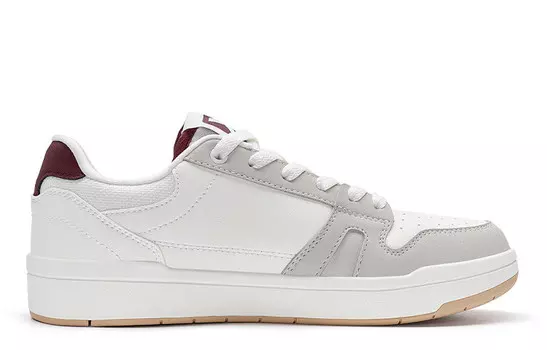 Кроссовки XTEP MAXX LITE Skateboarding Shoes Women's Low-top Sail White / Dove Grey / Team Red, красный