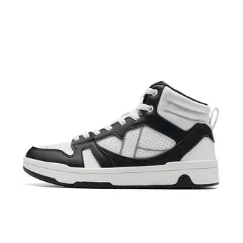 Кроссовки XTEP MAXX LITE Skateboarding Shoes Women's High-top White/Black, белый/черный