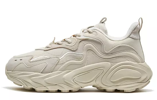 Кроссовки XTEP Migratory Chunky Sneakers Women's Low-top Milk Tea White, белый