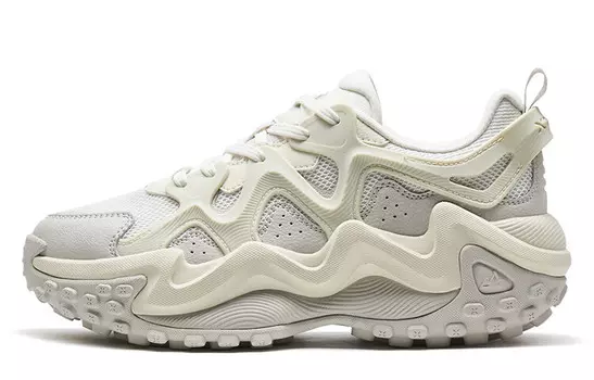 Кроссовки XTEP Shanhai Collection Chunky Sneakers Women's Low-top Tea White / Pigeon Gray, белый/серый