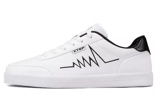 Кроссовки XTEP Skateboard Shoes Men Low-Top White Black