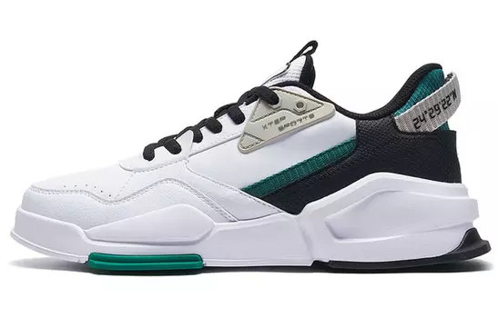 Кроссовки XTEP Skateboard Shoes Men Low-Top White Black