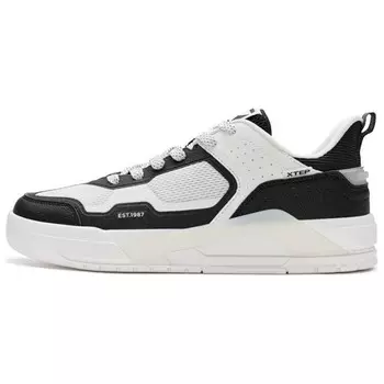 Кроссовки XTEP Skateboard Shoes Men Low-Top Black White