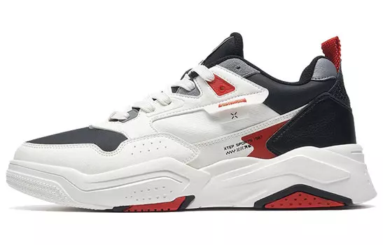 Кроссовки XTEP Skateboard Shoes Men Low-Top White Black