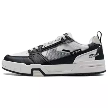 Кроссовки XTEP Skateboard Shoes Men Low-Top Black White