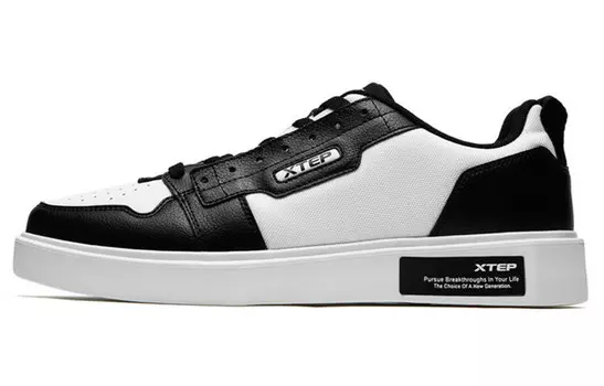 Кроссовки XTEP Skateboard Shoes Men Low-Top White Black